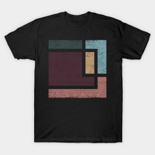 Abstract Geometry with Earth Tones T-Shirt
